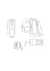 Micro Swıtch Mini Siyah-Beyaz Kıvrık Palet Af162B