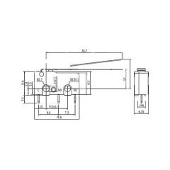 Micro Swıtch Orta Pcb Uzun Palet Af167