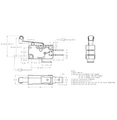 Micro Swıtch Uzun Makara 16A (Pin 4.8Mm) Af174