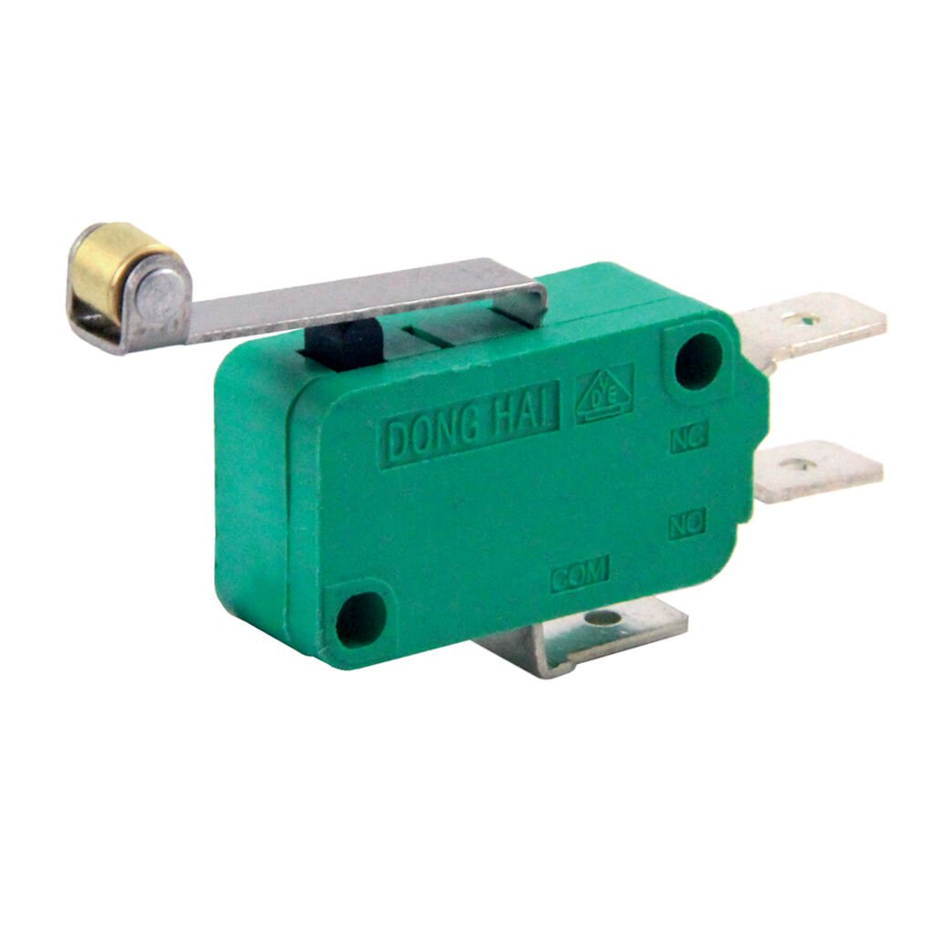 Micro Swıtch Yeşil Uzun Makara 16A (Pin 6.3Mm) Af176B