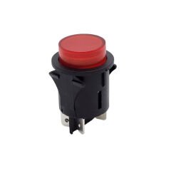 Basmalı Yuvarlak Kalıcı Buton25Mm 4P Kırmızı Af180G