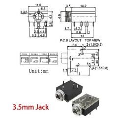 3,5Mm Stereo Şase Somunlu Af259