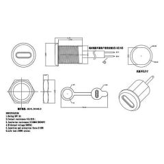 Pano Tip Type-C Şase Dişi 2P (Şarj) Af266T-1