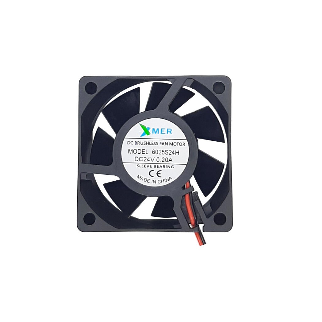 60X60X25mm 24V 0.20A 2P Xmer Fan