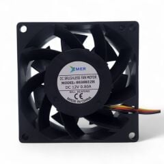 80X80X38mm Rulmanlı 12V 0.80A 3P Xmer Fan