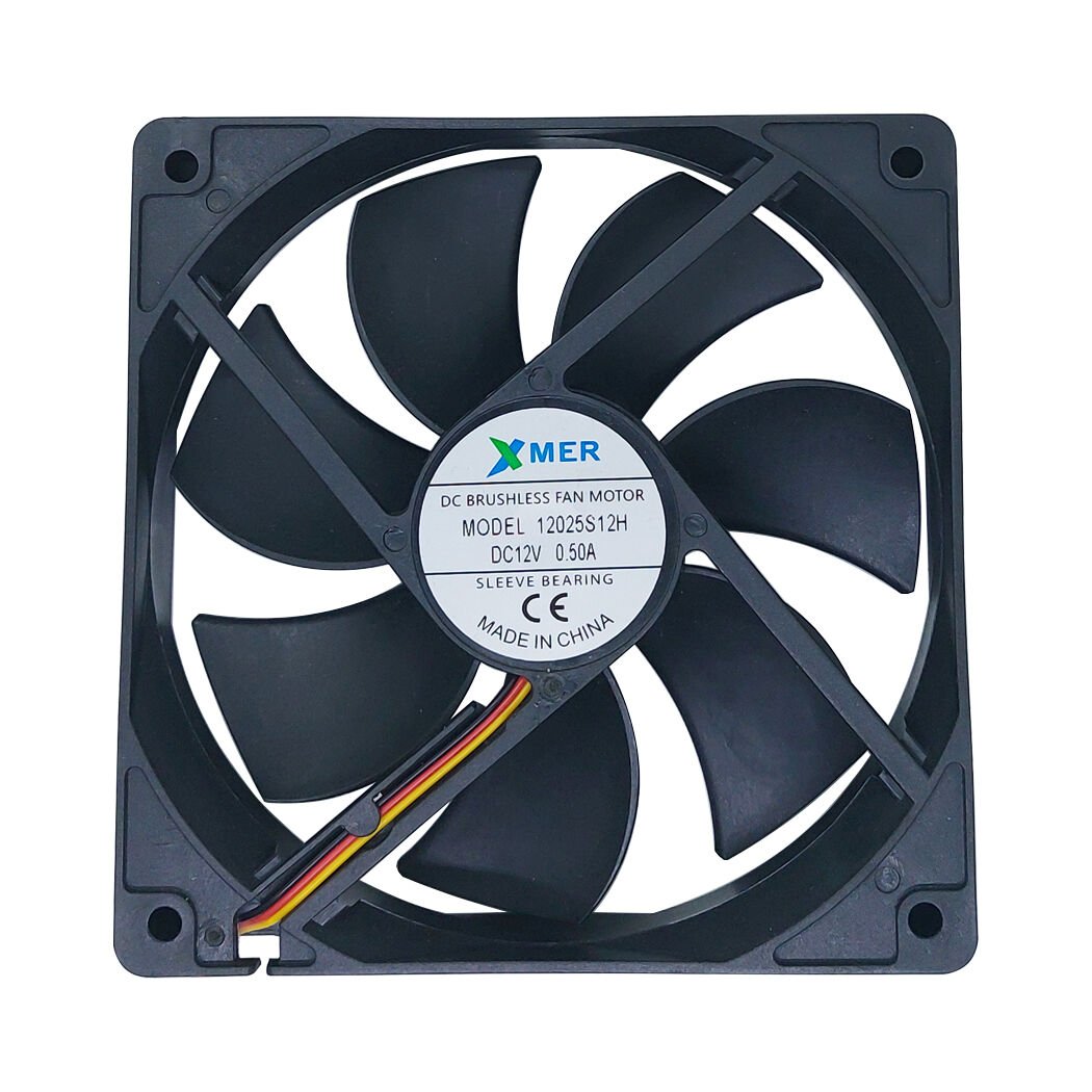 120X120X25mm 12V 0.50A 3P Xmer Fan