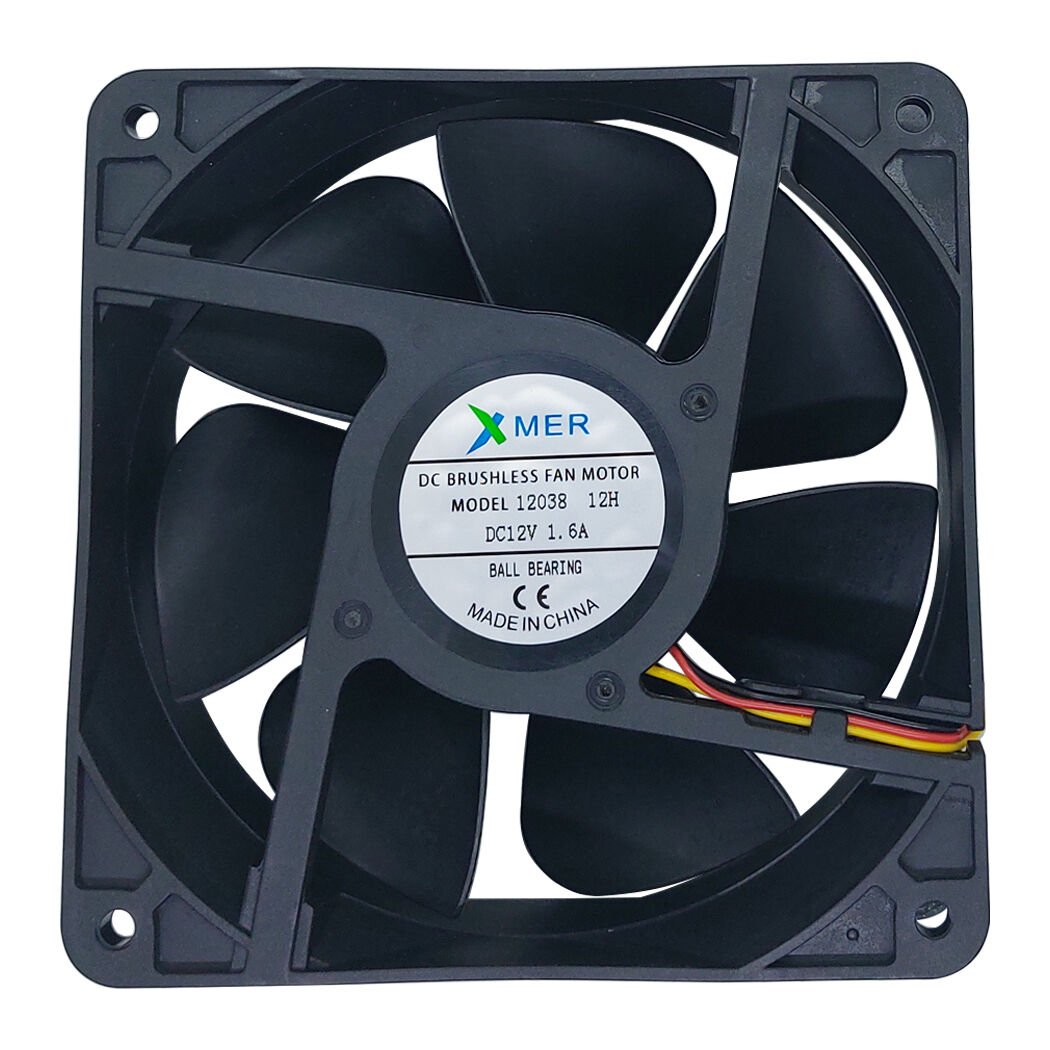 120X120X38mm Rulmanlı 12V 1.6A 3P Xmer Fan