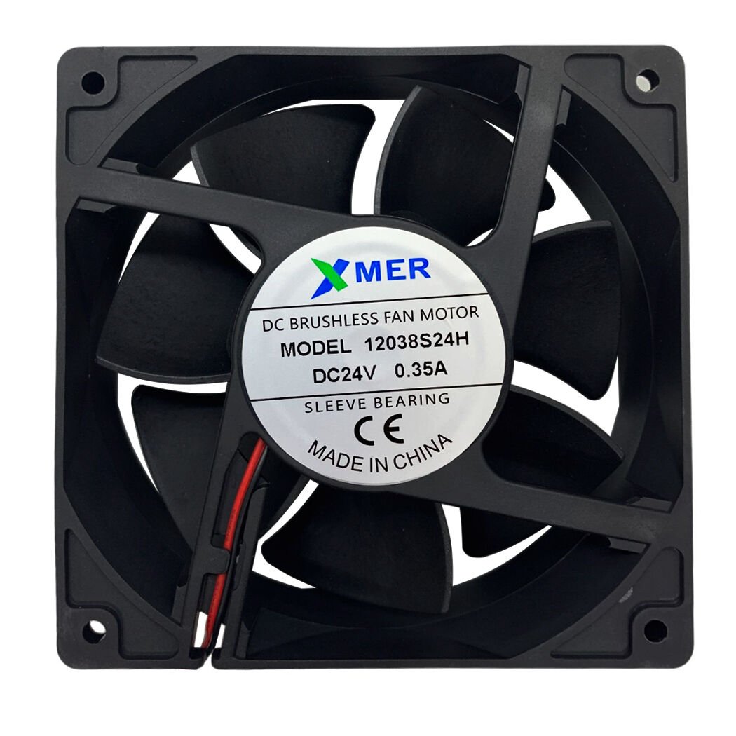 120X120X38mm 24V 0.35A 2P Xmer Fan
