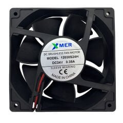 120X120X38mm 24V 0.35A 2P Xmer Fan
