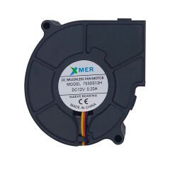 75X75X30mm Salyangoz 12V 0.20A 3P Xmer Fan