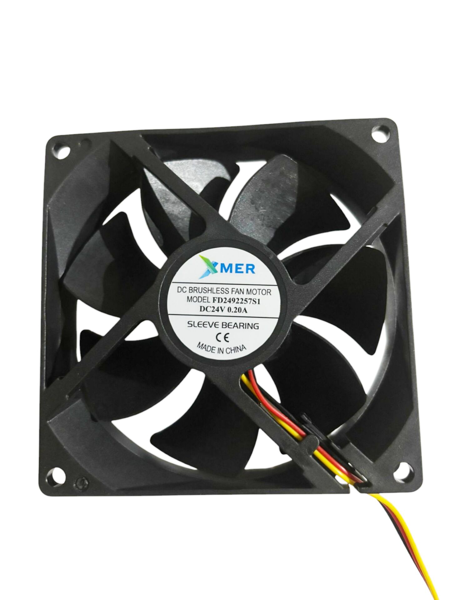 92X92X25mm 24V 0.20A 3P Xmer Fan