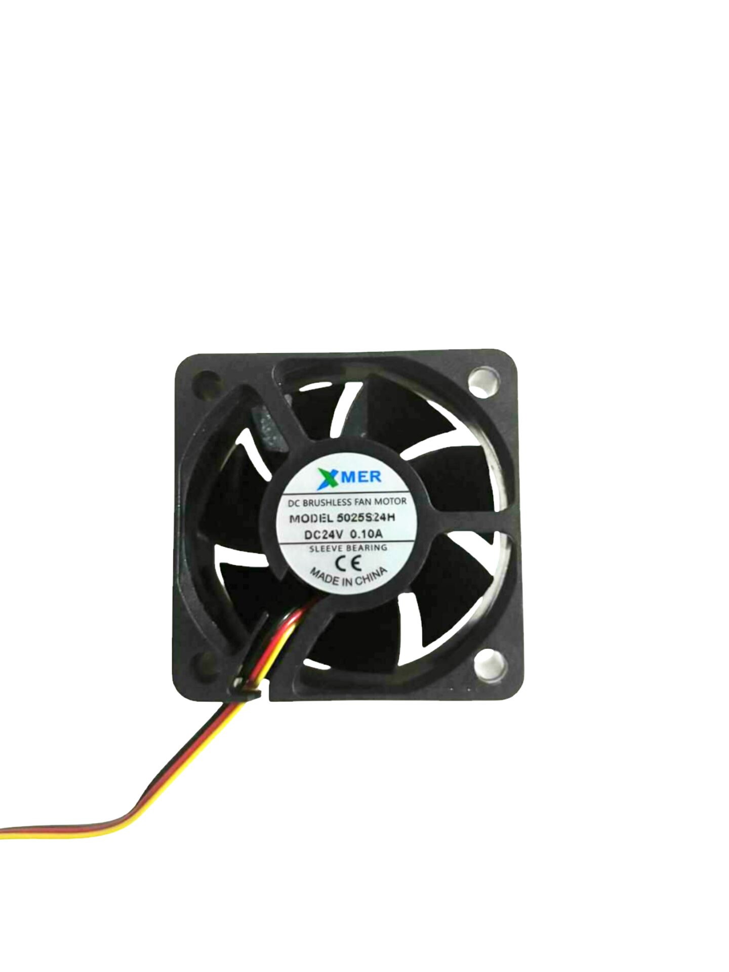 50X50X25mm 24V 0,10A 3P 6000Rpm Xmer Fan