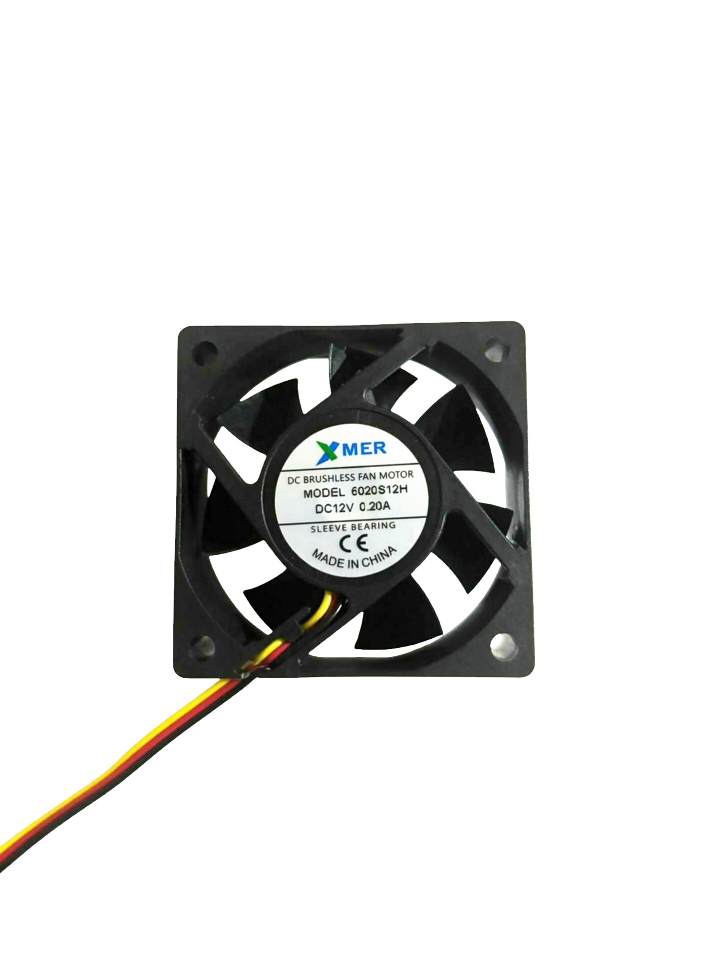 60X60X20mm 12V 0,20A 3P 4000Rpm Xmer Fan