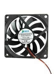 80X80X10mm 12V 0,20A 2P 3000Rpm Xmer Fan