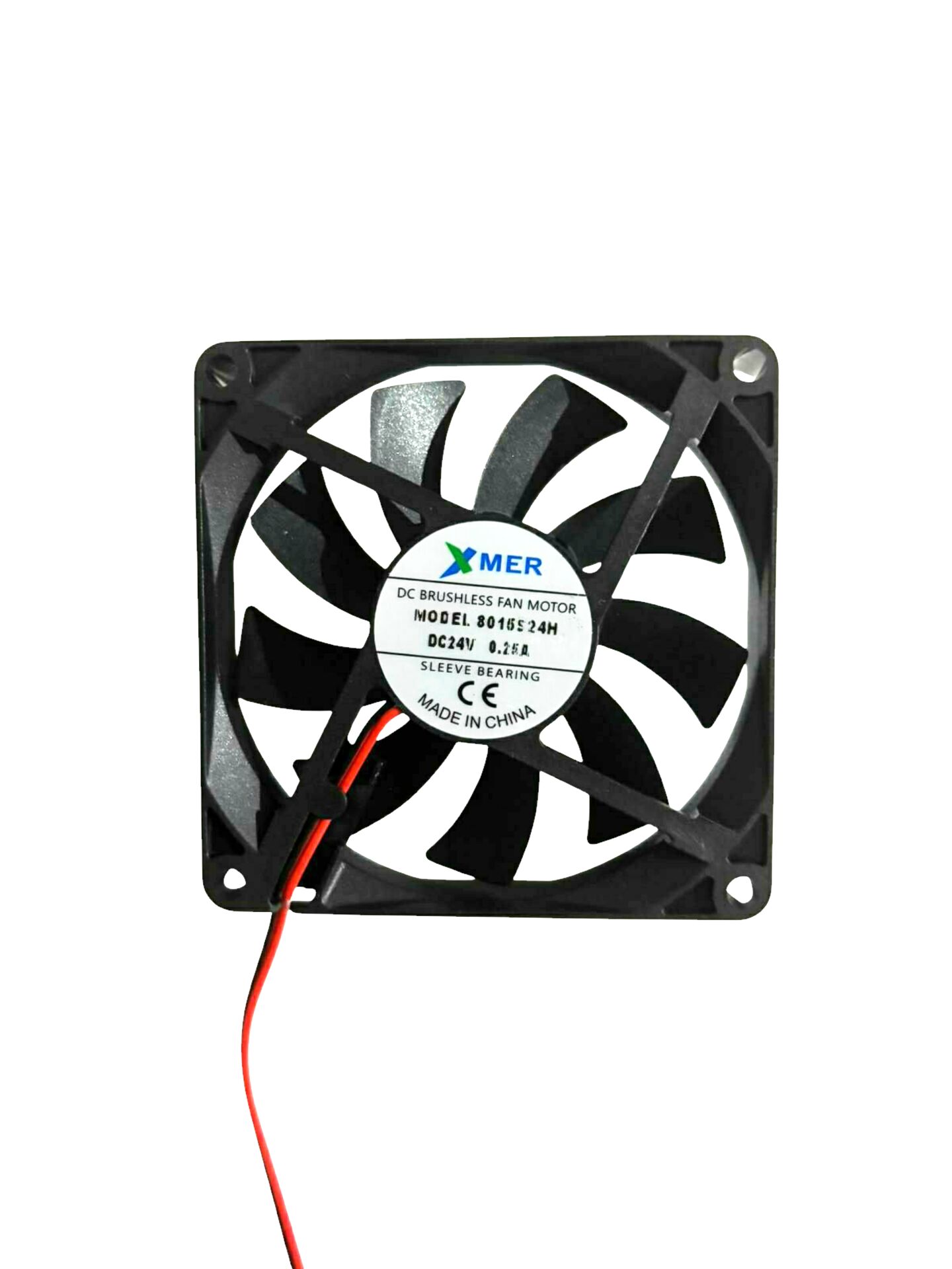 80X80X15mm 24V 0.25A 2P 4000Rpm Xmer Fan
