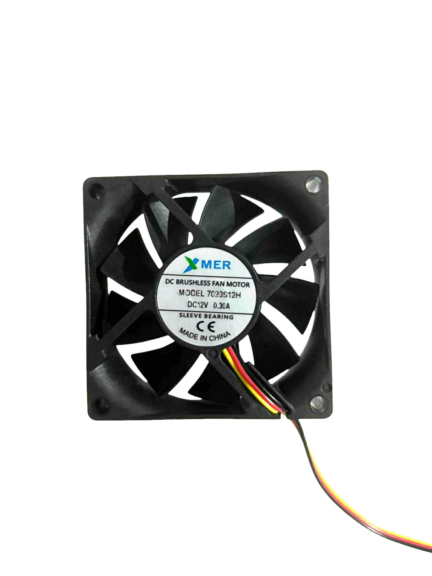70X70X20mm 12V 0.30A 3P 3500Rpm Xmer Fan