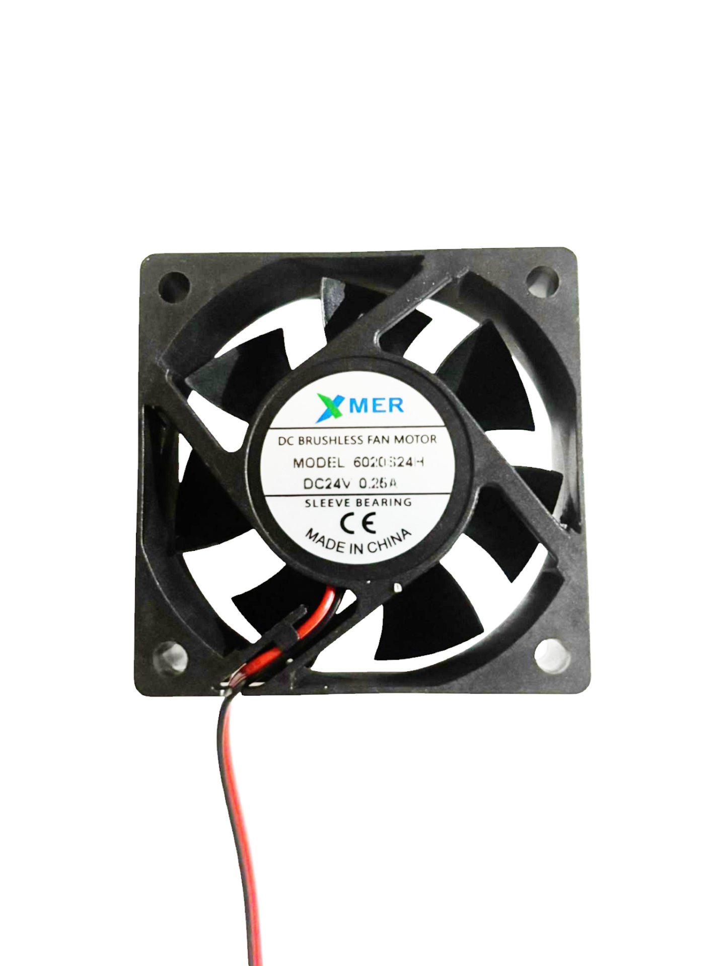 60X60X20mm 24V 0.25A 2P 4500Rpm Xmer Fan