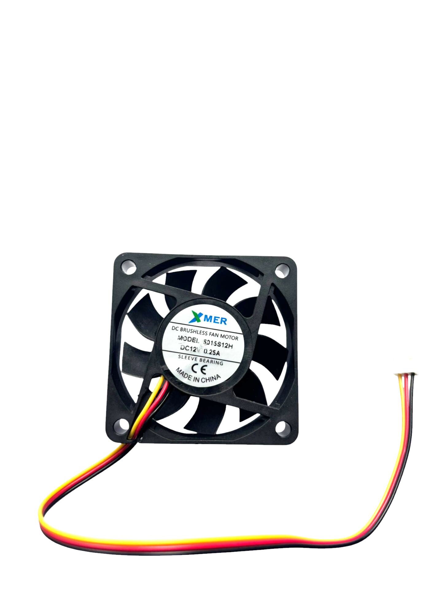 60X60X15mm 12V 0.25A 3P 4500Rpm Xmer Fan