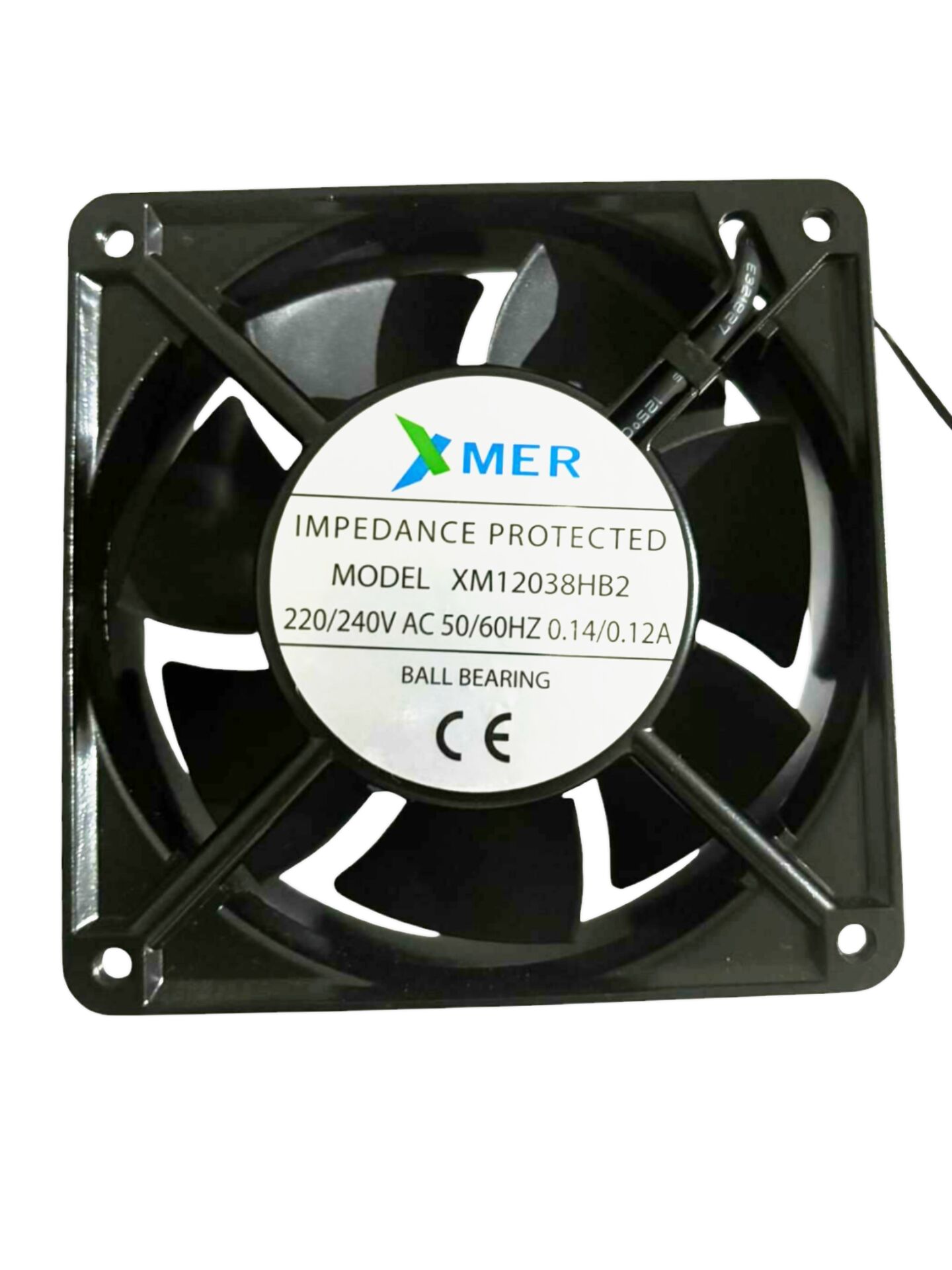 120X120X38mm 220V Ac 2700Rpm 7 Kanat Rulmanlı Xmer Fan