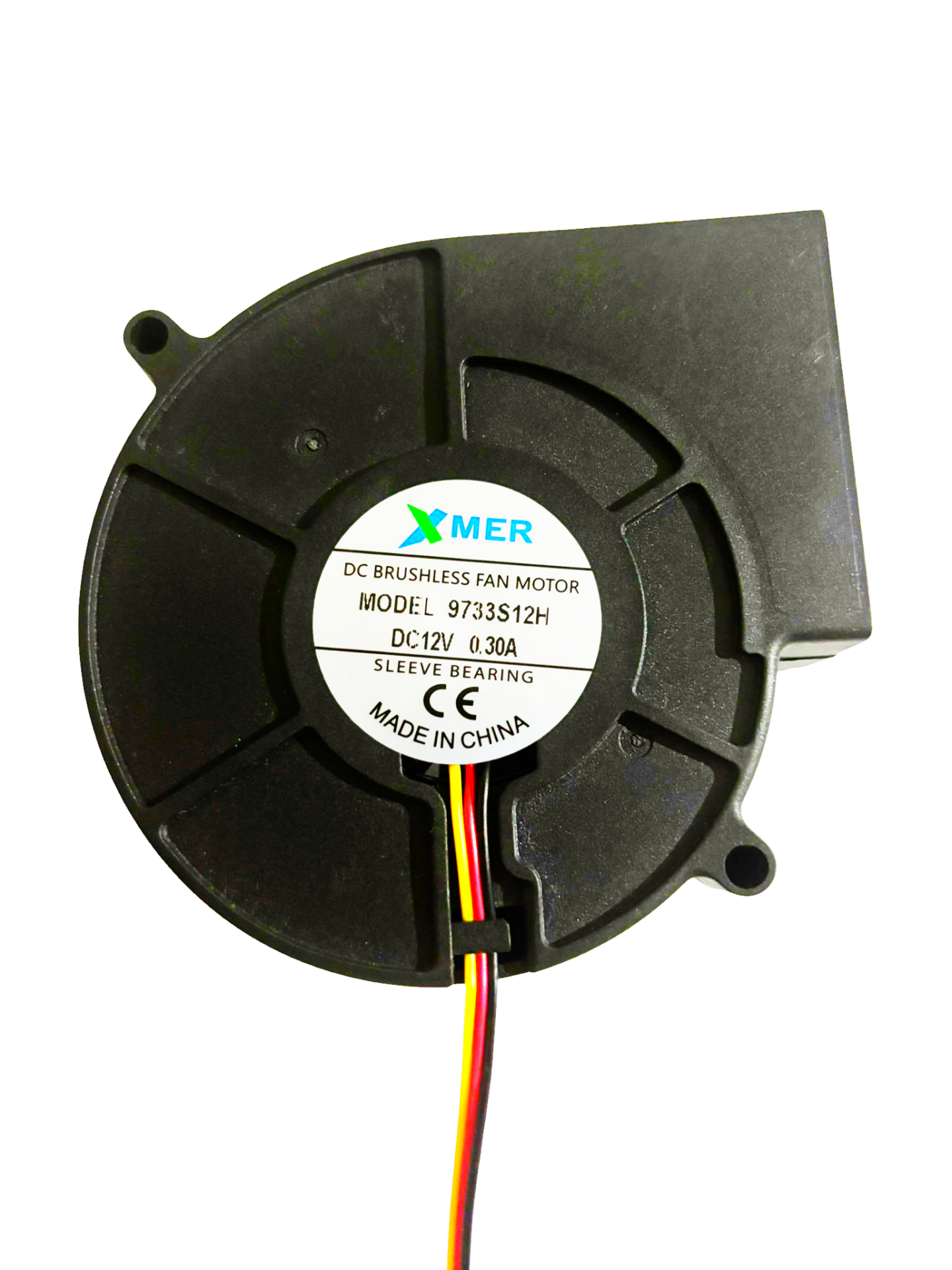 97X94X33mm 12V 0,30A 3P 3000Rpm Salyangoz Xmer Fan