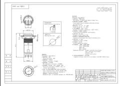 16mm Metal Buton Paslanmaz/Çelik Ip67 Cd64Bs