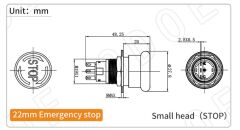19mm Metal Acil-Stop Small Ip65 Agq19-22Ts-A