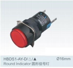16mm Yuvarlak Sinyal Lambası Kırmızı Ledli Cd-Ay-D/24V/R