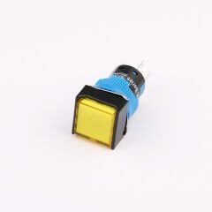 16mm Kare Sinyal Lambası Sarı Ledli Cd-Af-D/24V/Y