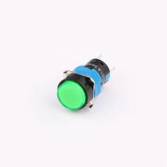 16mm Yuvarlak Yaylı Buton Yeşil Ledli Cd-Ay-11D/24V/G