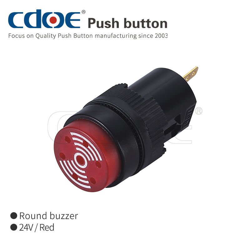 16mm Plastik Buzzer Cd-Ay-M/24V/R