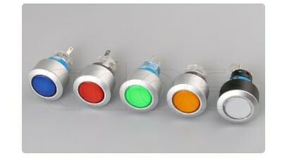 22mm Kalıcı Buton Yeşil Ledli Cd-Awy-11Dz/24V/G