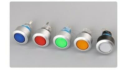 22mm Kalıcı Buton Beyaz Ledli Cd-Awy-11Dz/24V/W