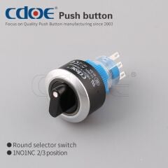 22mm Kırmızı Ledli Mandal Buton On-Off-On Cd-Apy-22Xd/31/24V/R