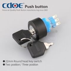 22mm Anahtarlı (Key) Buton Off-On Cd-Apy-11Y/21