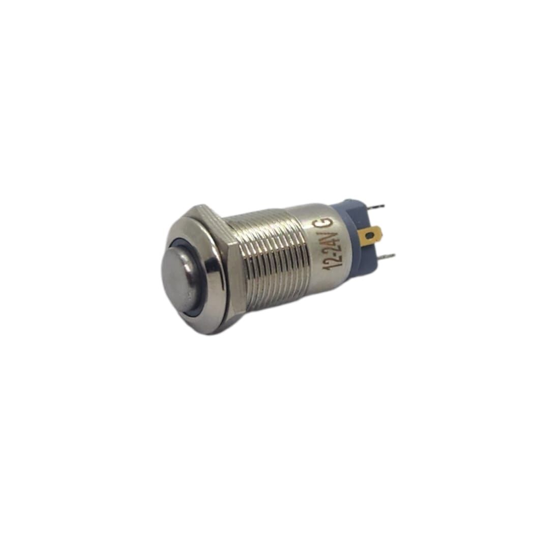 12mm Metal Yeşil Ledli Kalıcı On-Off Af12A-G