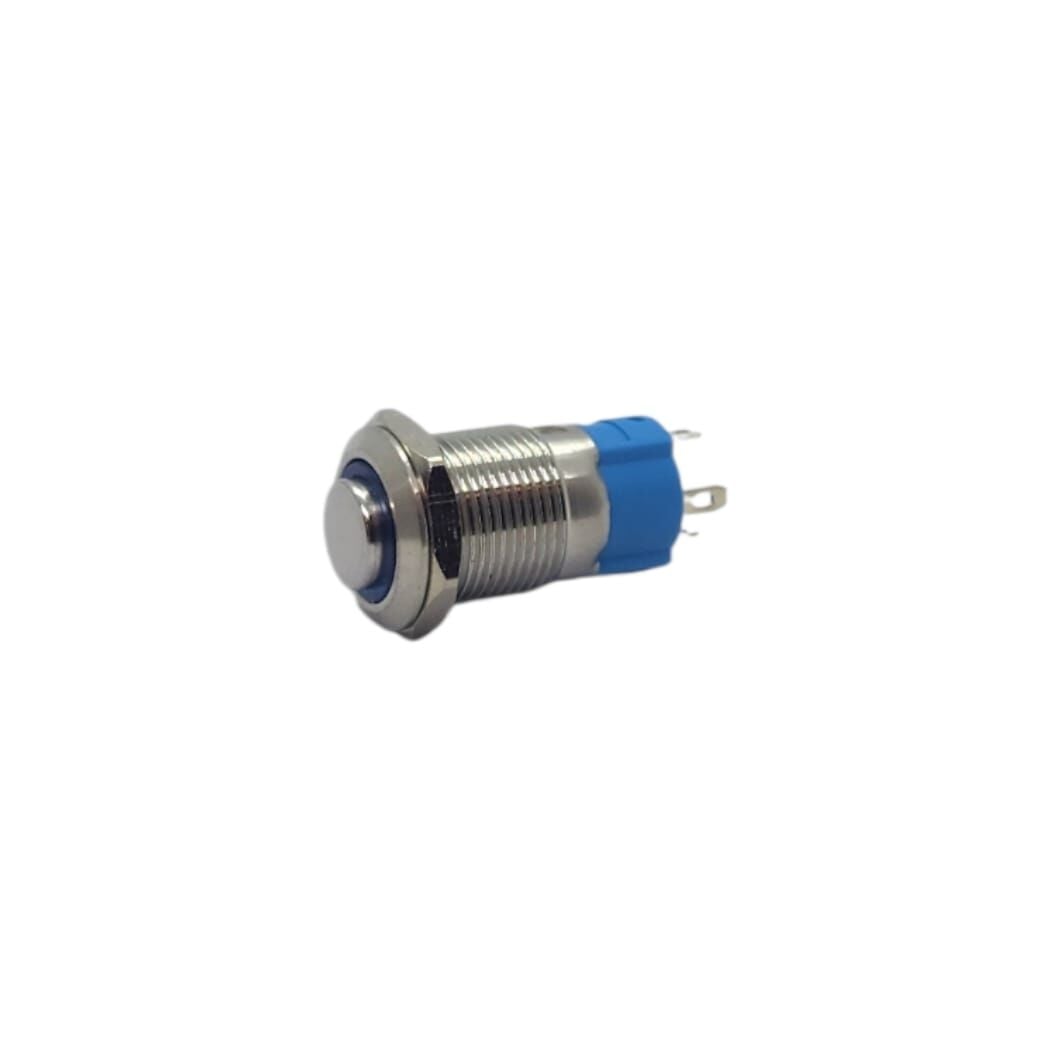12mm Metal Mavi Ledli Kalıcı On-Off Af12A-B