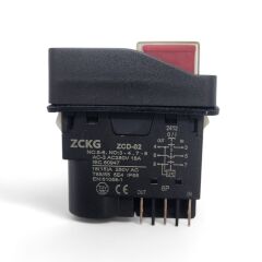 Zcd-02 6Pin Siyah Elektromanyetik Buton