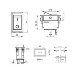 Zck-01C 4P On-Off Kalıcılı