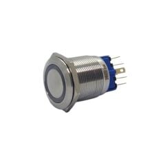 22mm Metal Ledli Kalıcı Buton Sarı Af76