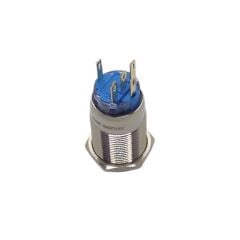 19mm Metal Yaylı Buton Mavi Af57