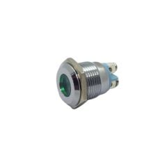 16mm Metal Ledli Sinyal Yeşil Af16S-G